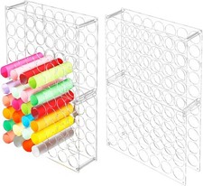 2 Pack Vinyl Storage Organizer 70 Holes Vinyl Roll Storage Acrylic Vinyl Roll...