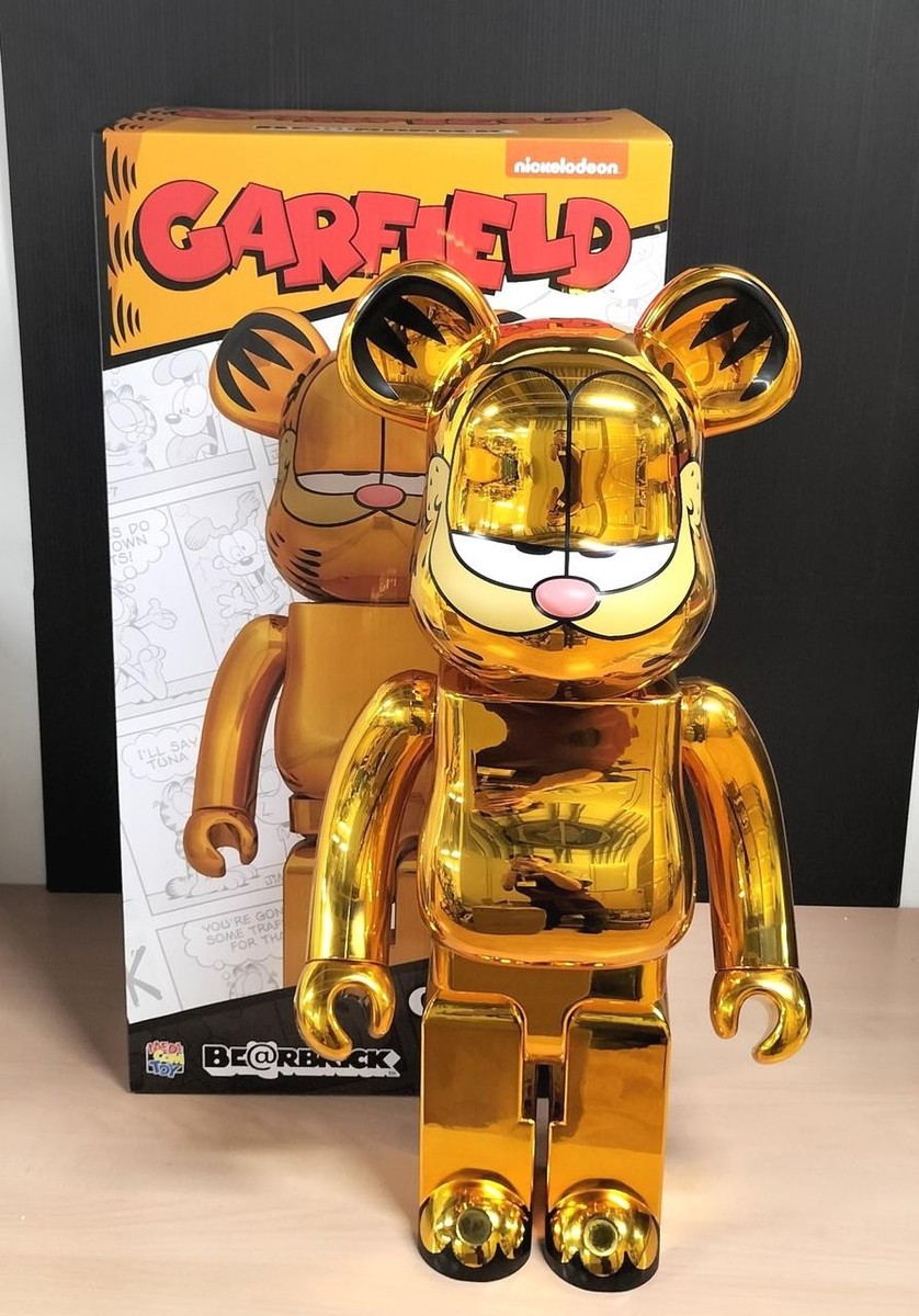 BE@RBRICK GARFIELD GOLD CHROME Ver.1000％ Medicom Toy Be Rbrick Garfield Gold Chrome Ver. 1000 | eBay