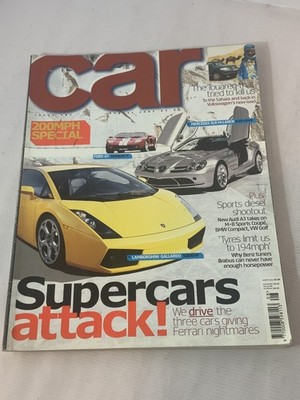 CAR Magazine August 2003 Issue 492 Lamborghini Gallardo SLR Ford GT
