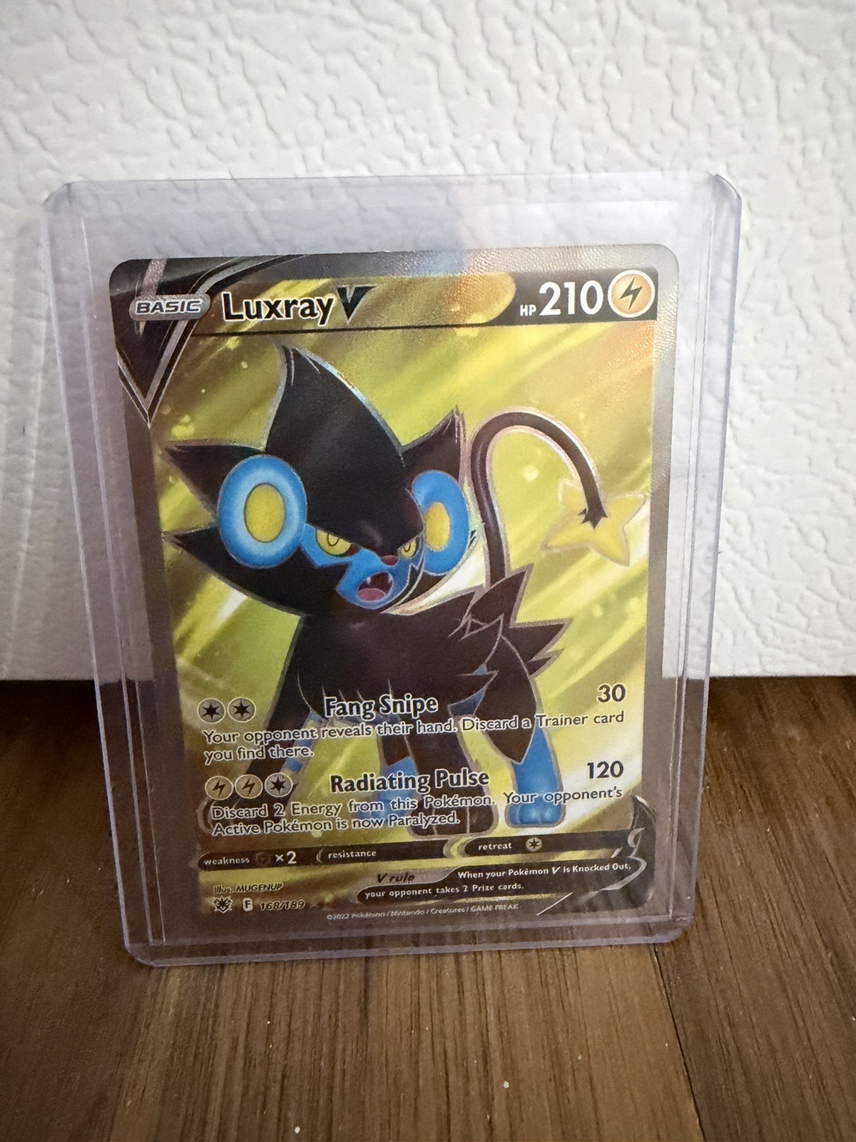 2022 Luxray V 168/189 Mint Pokemon Astral Radiance Ultra Rare