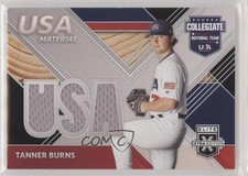 2020 Panini Elite Extra Edition USA Baseball Material Black Tanner Burns 1m8