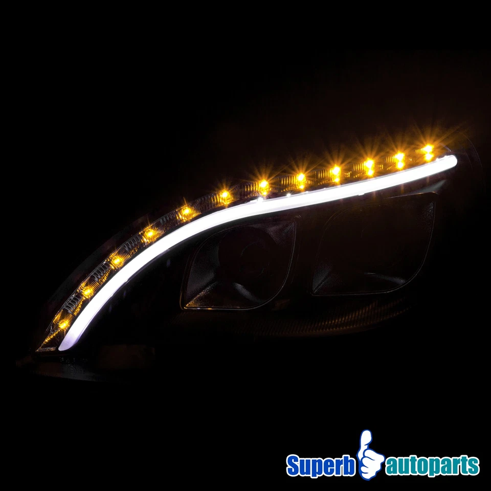 Fits 1998-2006 Mercedes Benz W220 S320 S420 Projector Black Headlights LED Strip — 第 4/4 张图片