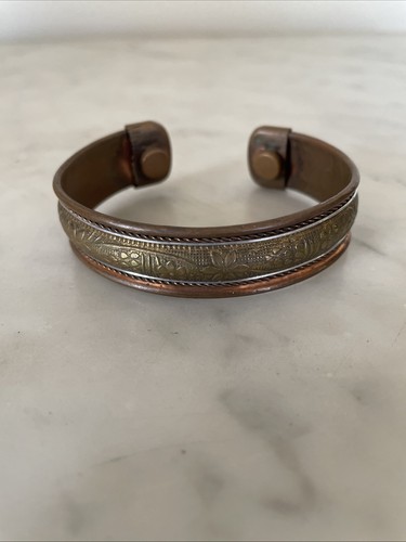 Tibetisches handgefertigtes Heilarmband aus Messing & Kupfer - Bild 1 von 5