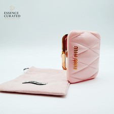 Miu Miu Beauty Pink Compact Mirror Double Sided w/ Pouch