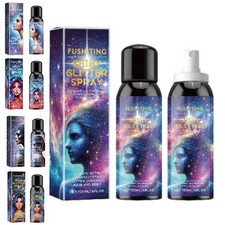 1Pcs Party Props 120ML Makeup Creative Body Glitter Spray Christmas Sparkle