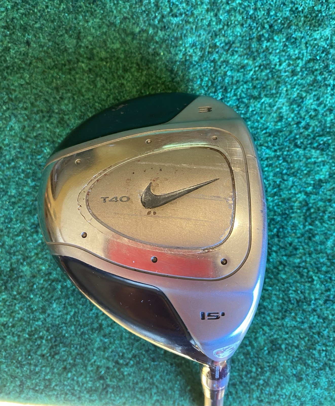 Nike Golf T40 FAIRWAY 3 WOOD 15* RH Graphite Stiff Flex Original Grip FREE SHIP