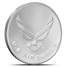 1 oz United States Armed Forces Air Force Silver Round (New) 85.62 per troy oz