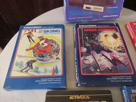 Mattel Intellivision Intellivoice Voice Synthesis Module 3330 With 5 Games Lot