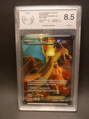Pokemon Charizard EX FLF 100/106 PGS 8,5 NM-MINT #106 Ultra Rare Flammenmeer