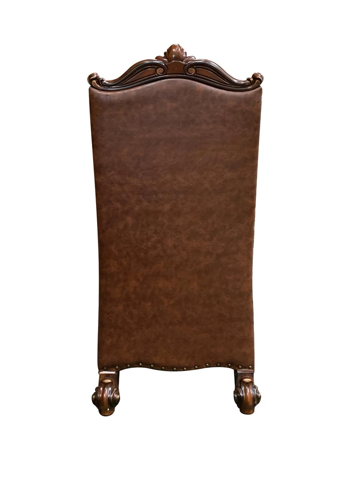 ACME Versailles 人造皮革餐椅 2 色棕色 2 件套 — 第 3/4 张图片