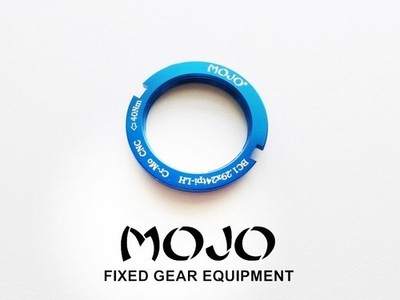 MOJO Fixed Gear Lockring - CNC Cro-Mo - BLUE - Fits all cog sizes