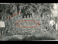 ORIGINAL FOTO POLIZEI ÄRMELBAND PANZER DIVISION GRUPPENFOTO ITALIEN BANDENKAMPF