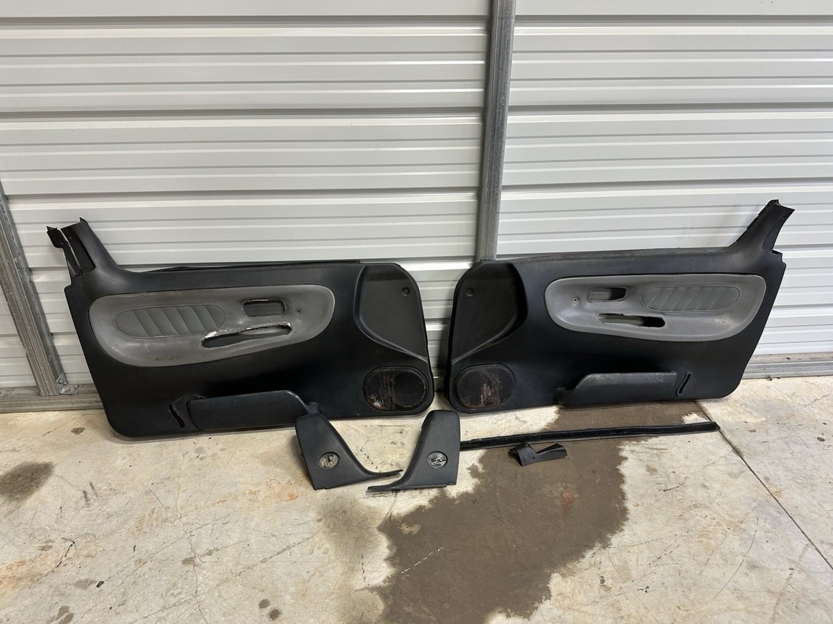 修正Deさま専用13 1991-1994 Nissan 240sx S13 BLACK Power Door Panels Set Interior