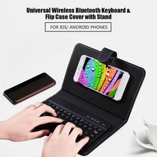 Universal Mobile Phone Bluetooth Keyboard Case Stand for 4.5-6.8"