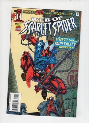 Web of Scarlet Spider #1 (1995) first solo series, Marvel Comics