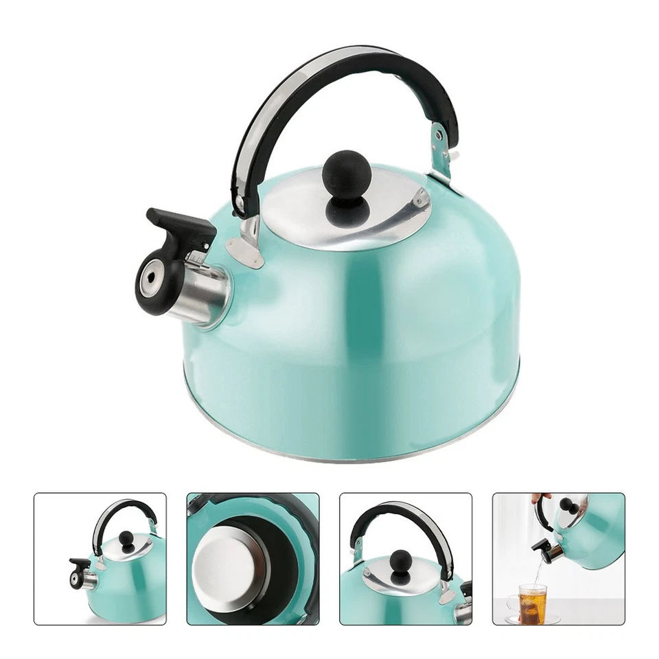 Whistling Tea Kettle Practical Boiling Teapot Stainless Steel Tea Kettle - Image 2 of 4