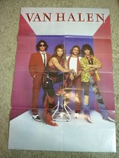 1984 Van Halen Fold Out Poster Vintage 26G70