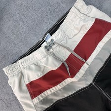 Ocean Pacific Swimwear Shorts Mens M Multicolor Stripe Swim Trunks Mesh Lined OP