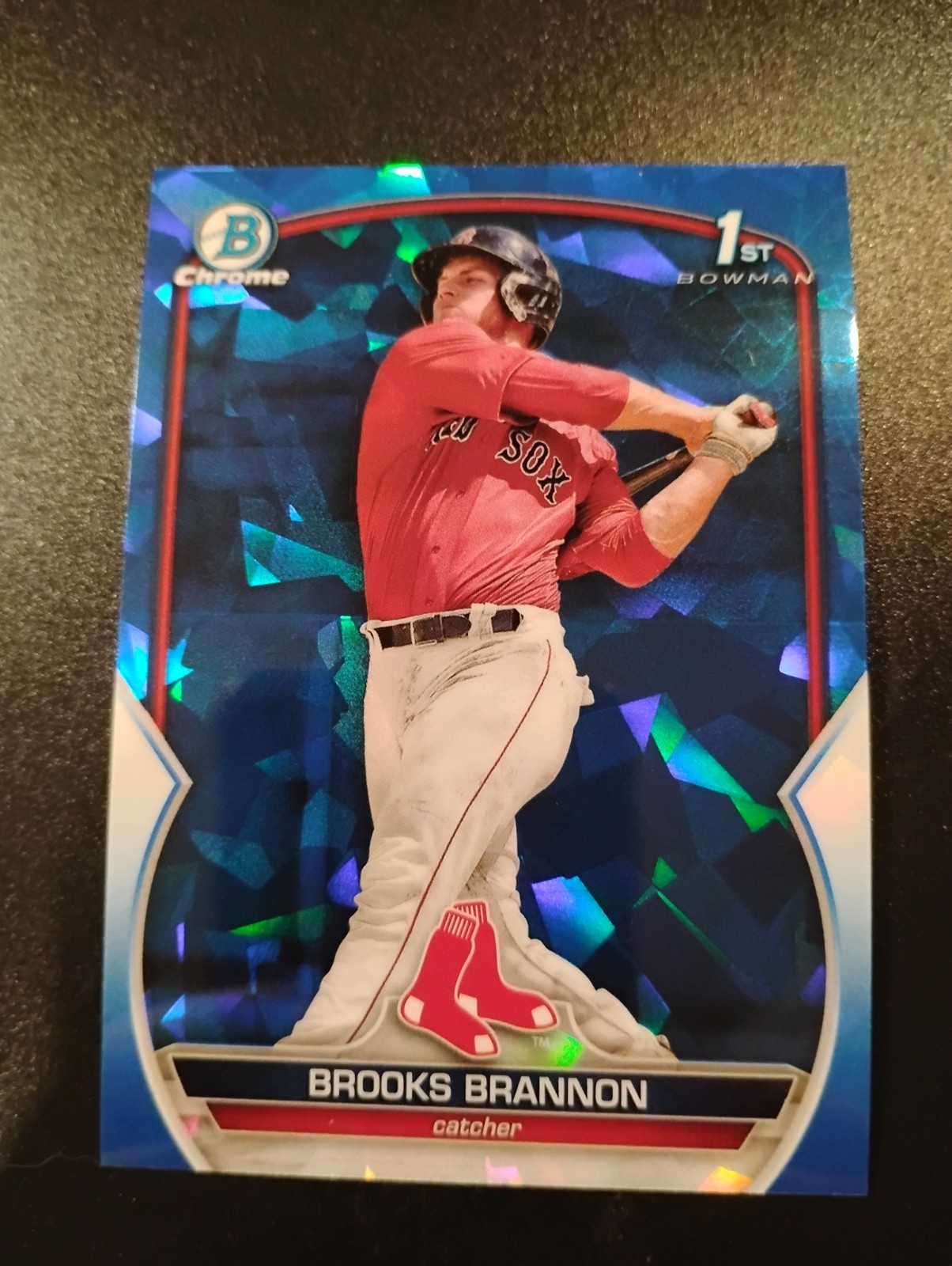 2023 Bowman Chrome Sapphire #BCP-245- Brooks Brannon Rookie Rc Sapphire