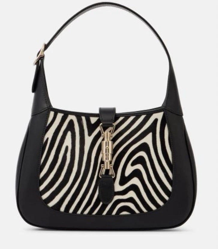 Bolsa Gucci Jackie 1961 com estampa de zebra – SS25 Runway, nova com etiquetas, rara edição limitada