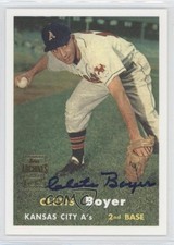 2001 Topps Archives Auto Clete Boyer Cletis Boyer #52TAA Auto 3a8