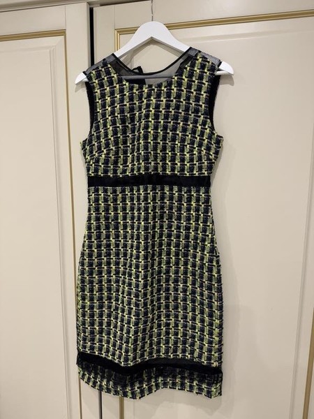 Women Erdem Dress Yellow Tweed 42 / XL / 50