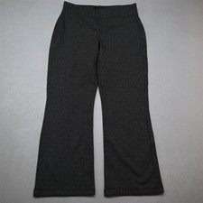 Liverpool 4 Gray Geometric Pull On Straight / Barely Bootcut Dress Womens Pants