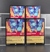 Disney Lorcana Scrooge McDuck - Ghostly Ebenezer 104/204 Winterspell UC 4 Cards