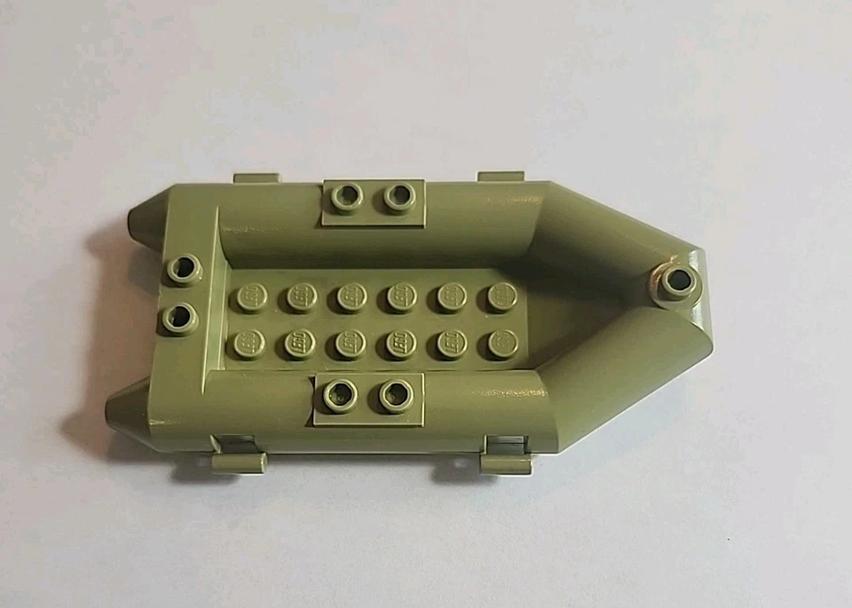 Небольшая лодка плот оливковый зеленый LEGO 30086C01 12x6x2 - Изображение 2 из 3