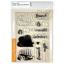 Hero Arts Poly Clear Cling Stamps Color Layering Waffles