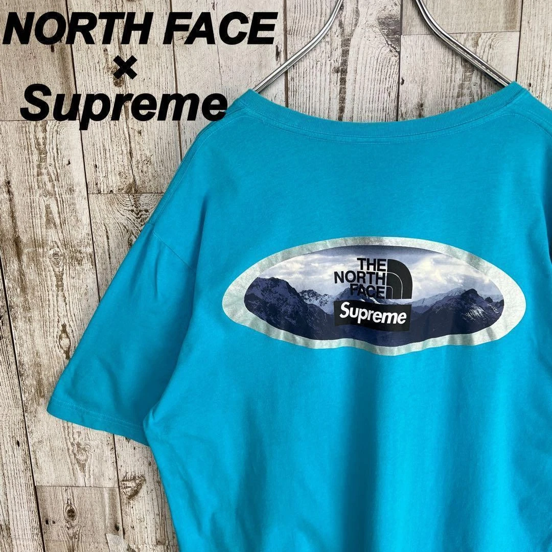 T shirt à manches courtes Supreme Homme L Collaboration North Face Grand Logo Iconique Occasion