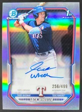 2026 Bowman Jack Wheeler Chrome Auto Refractor /499 1st Prospect Rangers DD5