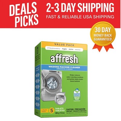 Affresh  Washing Machine Cleaner Tablets - Deep Clean 5 Count for All Machines