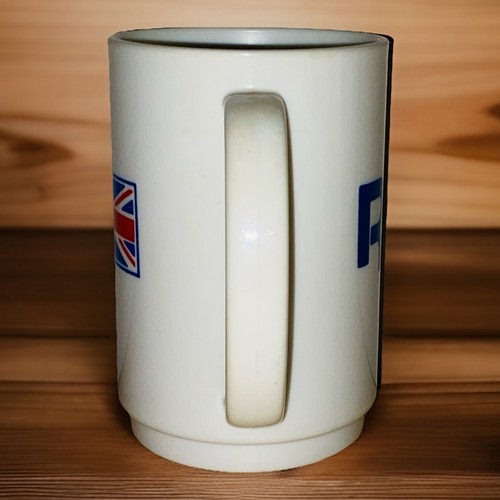 Vintage 1980s Reebok United Kingdom Flag Rare Travel Coffee Mug UK Logo Plastic - Picture 5 of 7