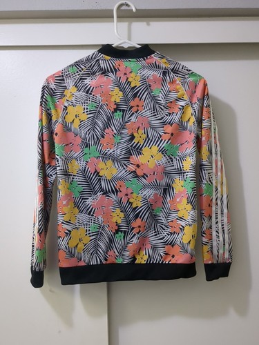 Adidas FM6715 Tropical Print Superstar SST Track Jacket Youth Girls Medium - Picture 2 of 9