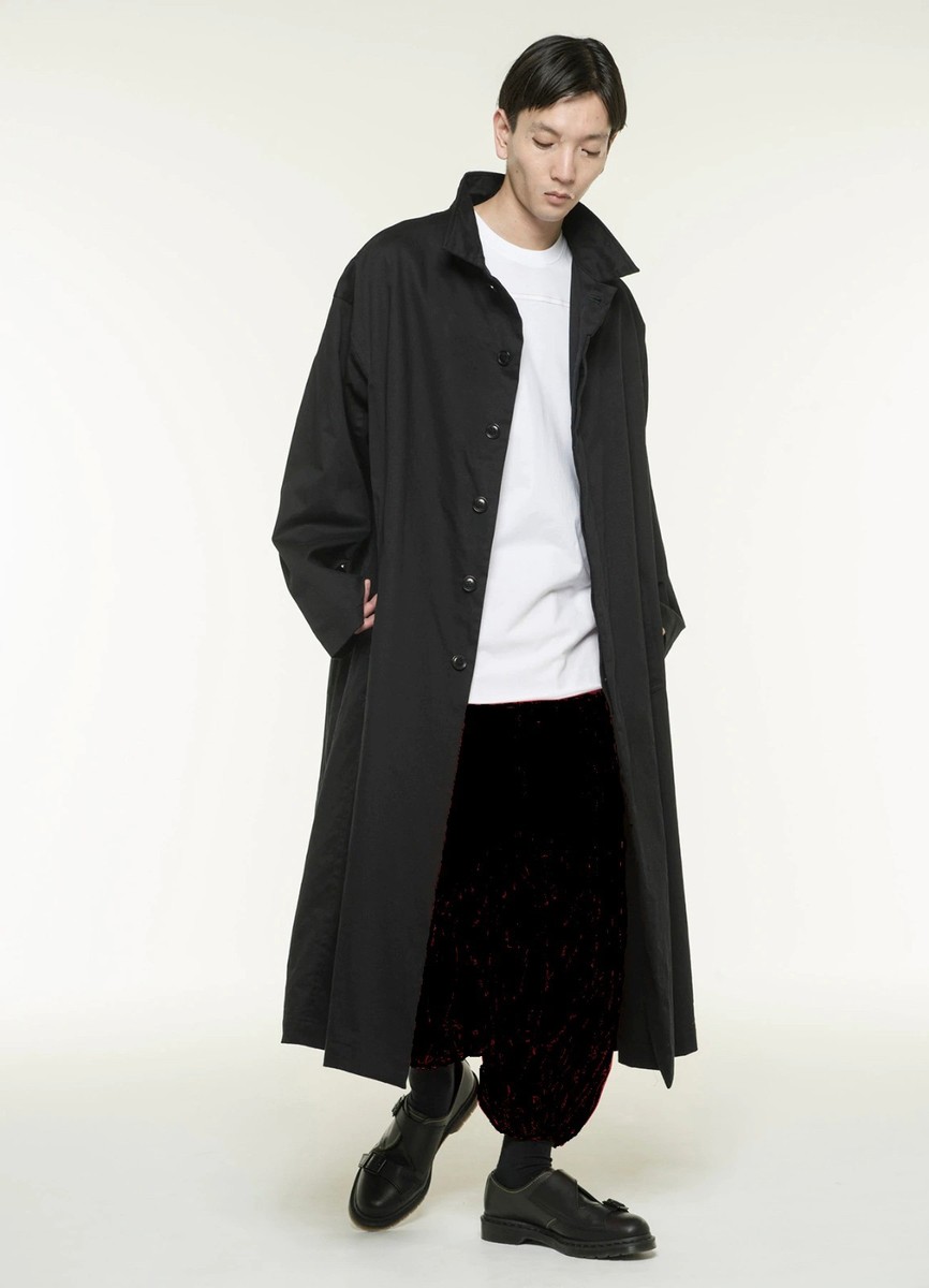 Yohji Yamamoto S'YTE Black Long Wide Urban Trench Coat | eBay