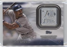 2021 Update Topps 70th Anniversary Manufactured Logo Dave Winfield Patch HOF v1x