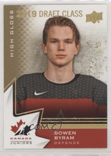 2020 Team Canada Juniors 2018 Draft Class High Gloss 10/25 Bowen Byram #96 04u3