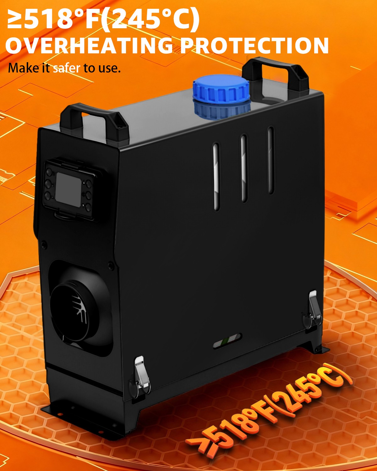 8KW Diesel Heater, 5L 12V/24V All in One Diesel Heater with Muffler