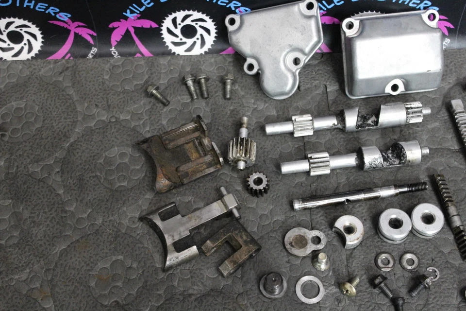 Kawasaki 93-00 KX250 1999 OEM motor válvula de potencia regulador eje de escape aleta Foto 2 de 4