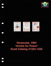 $3.50 Scott Value - 1984 VENEZUELA Modern Art for Peace scarcer CV MNH NH UMM