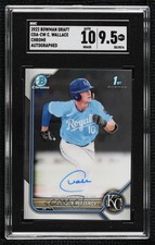 2022 Bowman Draft Chrome Pick Cayden Wallace #CDA-CW SGC 9.5 Mint+ Auto 1j7t
