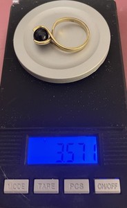 3.57 Grams - 585 14k Gold - Size 7 - Marked/tested - Not Scrap