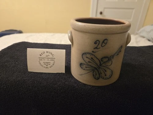 Red Wing Collectorssociety RWCS 29th Ann. #20 Crock Miniature Salt Glaze