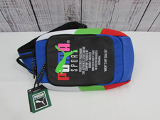 PUMA Forecast Multitude Sling Backpack Blue Multi Shoulder Bag NWT.