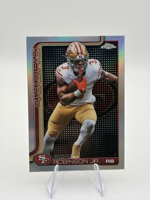 Topps Chrome 2025 Brian Robinson Jr. logo lightboard #296