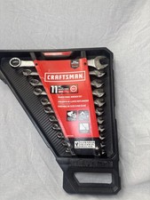 Craftsman Sae Gunmetal Chrome Long-panel Wrench Set 11 Pc - Cmmt87014