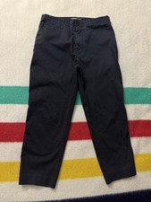 AW 17 2017 Acne Studios Ayan Satin Black 97 Cotton Pants 46 31x23.5 12  Rise