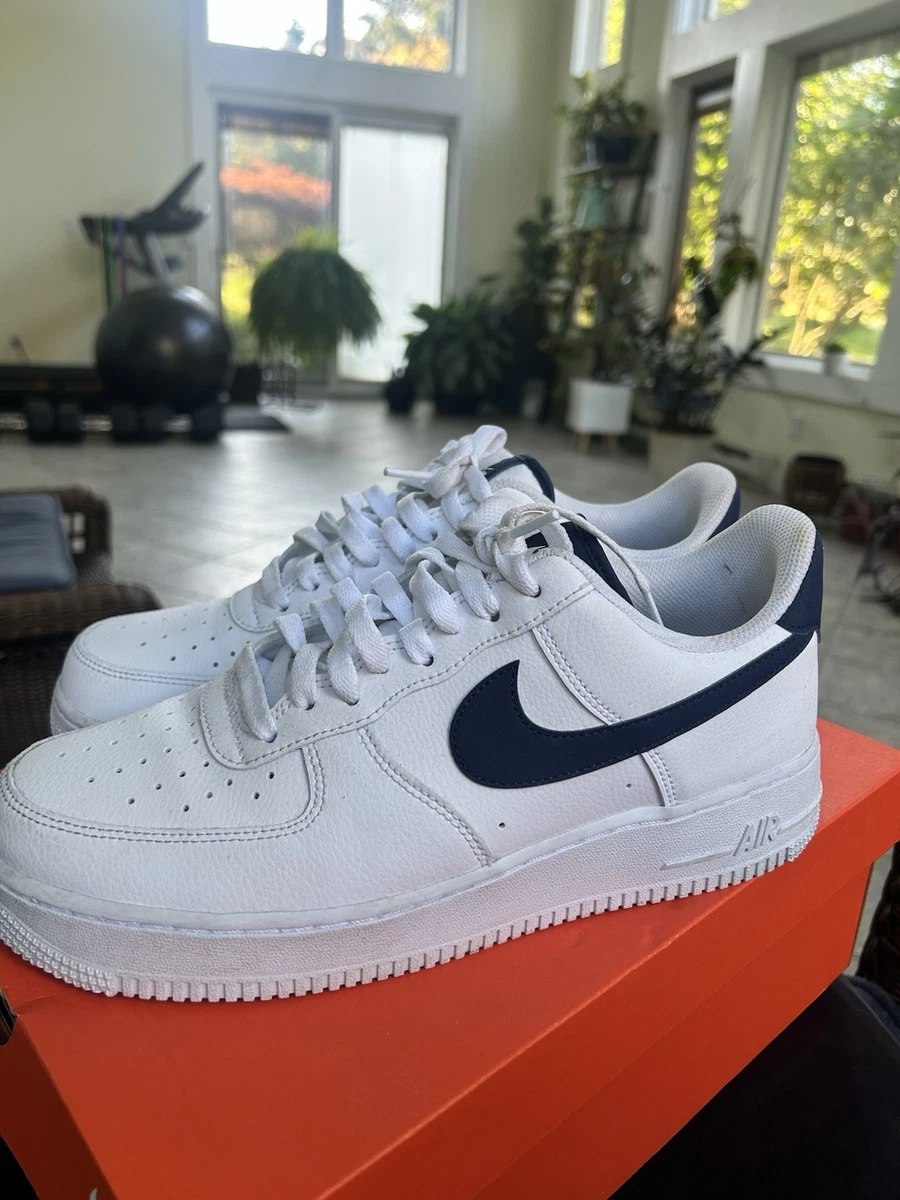 Nike Air Force 1 ホワイト/ネイビー Nike Air Force 1 '07 White Chlorine Blue Navy for Sale