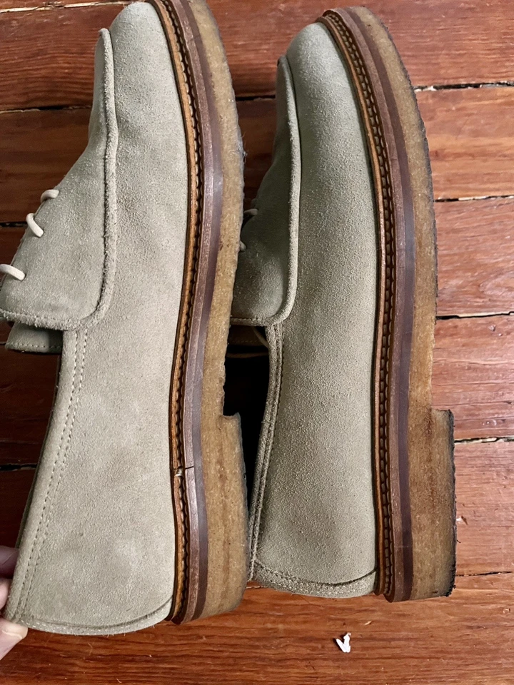 Zapatos Derby Jacques Solovière OLIVIER LATTE GAMUZA (Talla EU42 UK8 US9 JPN26.5CM) Foto 2 de 4